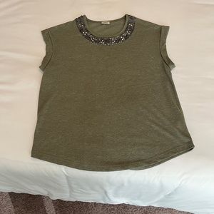 Vintage Collection Pimkie jewelled neckline t-shirt